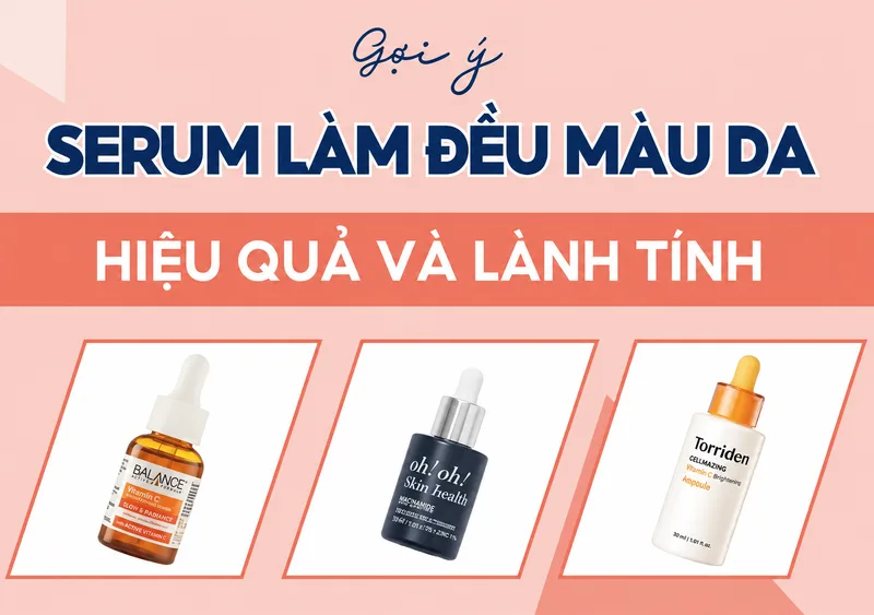 Serum làm sáng có thể hỗ trợ cải thiện da xỉn màu khi được sử dụng đều đặn cùng kem chống nắng.