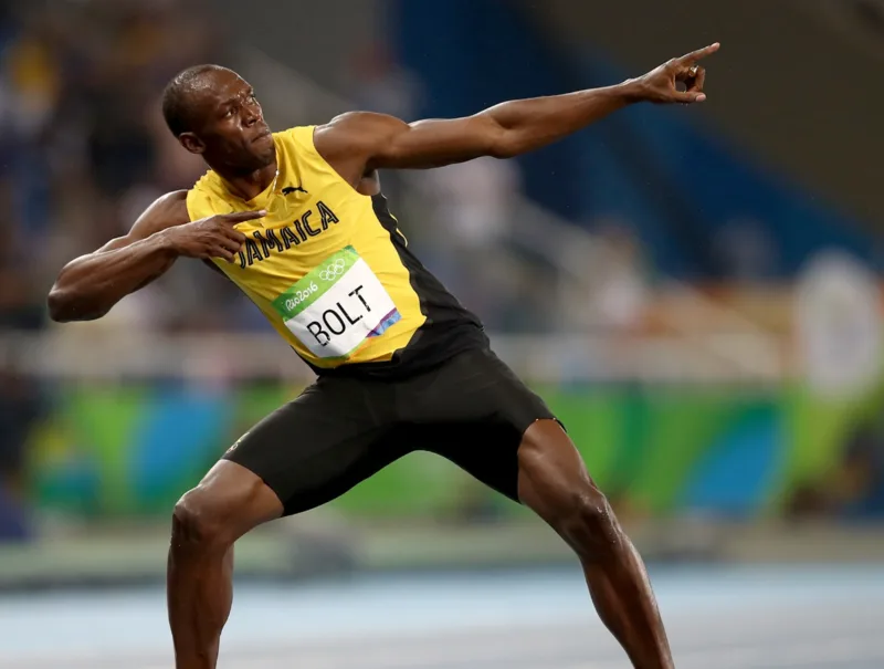 Usain Bolt truyền cảm hứng cho người hâm mộ thông qua tinh thần thi đấu tự tin và khát vọng vượt giới hạn